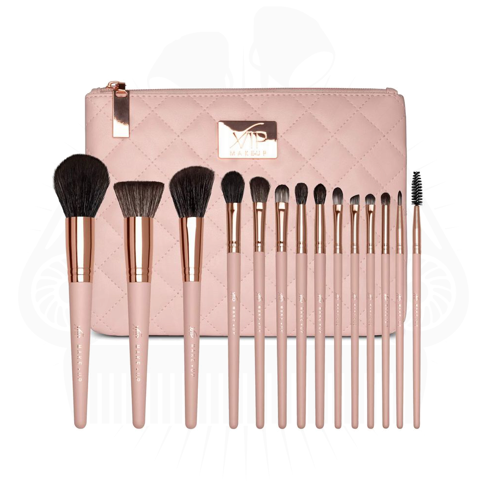 Set Completo di Pennelli Vip Make Up • 14 MAKE UP BRUSHES